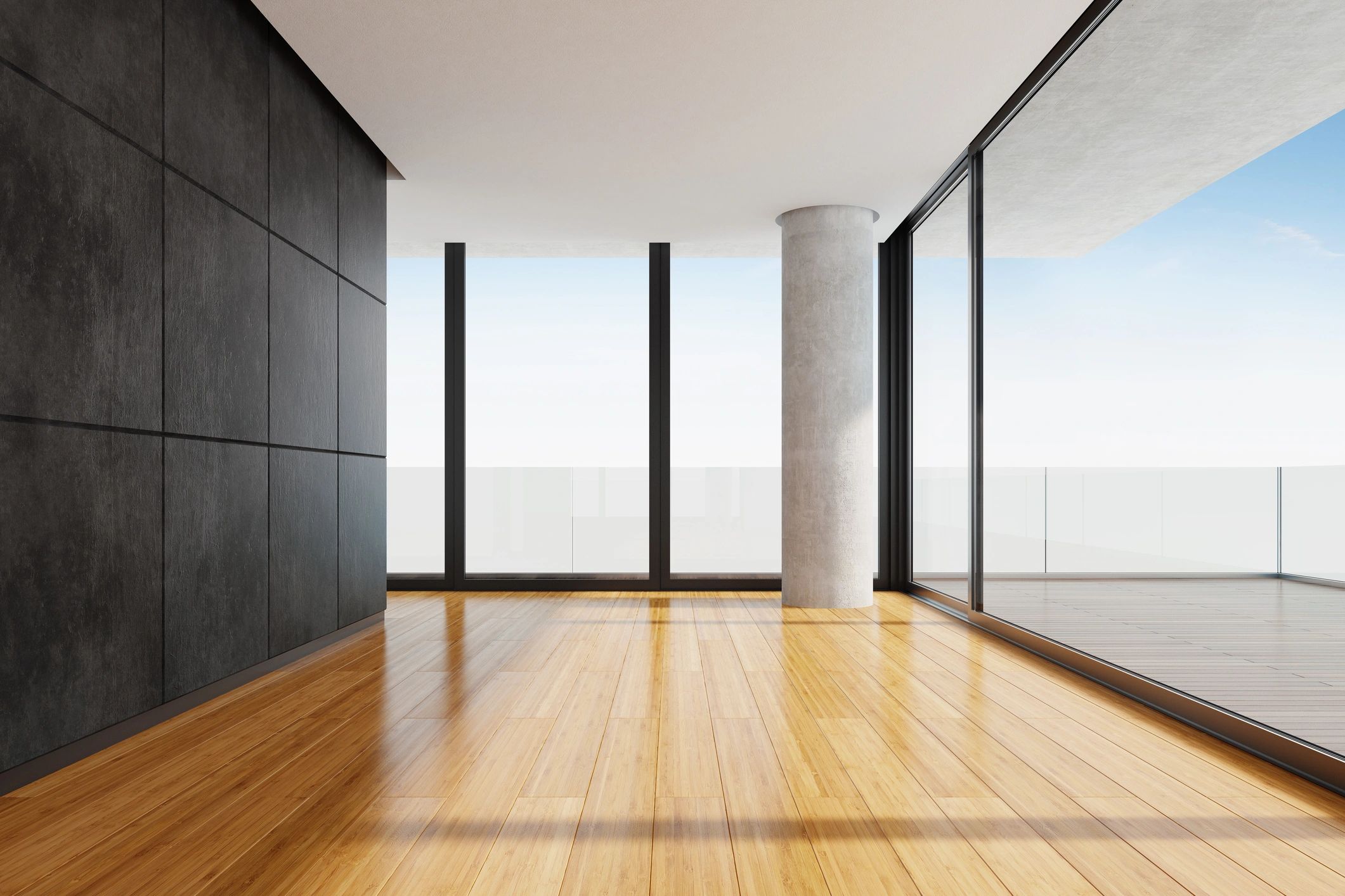 Bright modern interior showcasing quality flooring